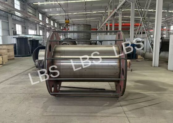 Lebus Double Fold Groove Drum For 42mm Steel Wire Rope 7 Layers Winding