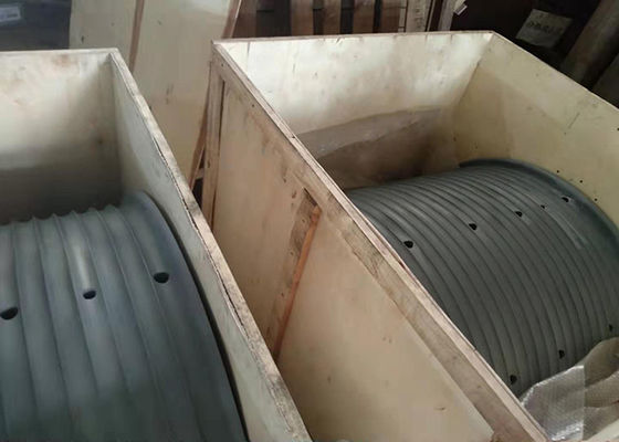 Thép cường độ cao Đường kính lớn Tời Trống Tay áo có rãnh Gia công hoàn toàn